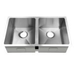 Cefito Kitchen Sink 77X45CM Stainless Steel Basin Double Bowl Silver - Image 3