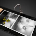 Cefito Kitchen Sink 86X44CM Stainless Steel Basin Double Bowl Silver - Image 8