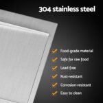 Cefito Kitchen Sink Basin Stainless Steel Under/Top/Flush Mount Bowl 155X50CM - Image 4