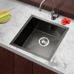 Cefito Kitchen Sink 44X44CM Stainless Steel Basin Single Bowl Black - Image 7