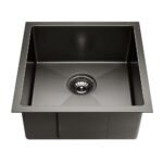 Cefito Kitchen Sink 51X45CM Stainless Steel Basin Single Bowl Black - Image 3
