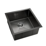 Cefito Kitchen Sink 51X45CM Stainless Steel Basin Single Bowl Black - Image 8