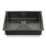 Cefito Kitchen Sink 70X45CM Stainless Steel Basin Single Bowl Black - Image 3