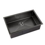 Cefito Kitchen Sink 70X45CM Stainless Steel Basin Single Bowl Black - Image 8