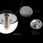 Cefito Kitchen Sink 75X45CM Stainless Steel Basin Single Bowl Drain Part Black - Image 10