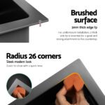 Cefito Kitchen Sink 75X45CM Stainless Steel Basin Single Bowl Drain Part Black - Image 11