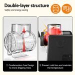 Devanti 2L Slushie Machine Ice Cream Maker Frozen Smoothies Milkshakes Black - Image 6