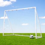 Everfit 8FT Soccer Football Goal Net UPVC Frame with PE Mesh Weatherproof Portable Goals for Backyard Training Competitive Play - Image 7
