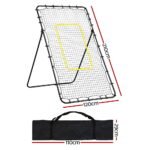Everfit 7ft 2.1M Volleyball Net Football Baseball Goal Netting with Frame Angle Adjustable Rebounder - Image 2