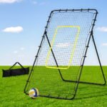 Everfit 7ft 2.1M Volleyball Net Football Baseball Goal Netting with Frame Angle Adjustable Rebounder - Image 7