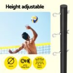Everfit 9M Portable Volleyball Net Set with Ball Boundary Lines Badminton Tennis - Image 5