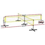 Everfit Water Volleyball Net Set Portable Swimming Pool Nets Game 4 Anchor Bags - Image 2