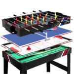 4-in-1 Games Table Soccer Foosball Pool Table Tennis Air Hockey Home Party Gift - Image 2