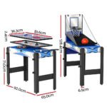 5-In-1 Game Table Pool Table Tennis Air Hockey Basketball Arcade Gift - Image 2