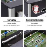 5FT Soccer Table Foosball Football Game Home Family Party Gift Playroom Black - Image 4