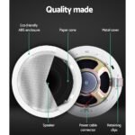 Giantz 6 Inch Ceiling Speakers In Wall Speaker Home Audio Stereos Tweeter 8pcs - Image 6