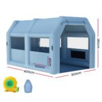 Giantz Inflatable Spray Booth 4X3M Car Paint Tent Filter System Blower - Image 2
