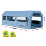 Giantz Inflatable Spray Booth 8.5X4.6M Car Paint Tent Filter System 2 Blowers - Image 2