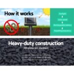 Gardeon Snake Repeller 20X Ultrasonic Solar Powered - Image 4