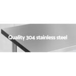 Cefito 1524x610mm Stainless Steel Kitchen Bench 304 - Image 3