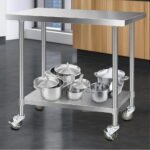 Cefito 1219x610mm Stainless Steel Kitchen Bench with Wheels 304 - Image 8