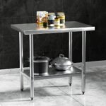 Cefito Stainless Steel Kitchen Benches Work Bench 910x610mm 430 - Image 7