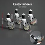 Cefito Stainless Steel Kitchen Benches Work Bench Wheels 91X61CM 430 - Image 6