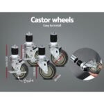 Cefito 1219x610mm Stainless Steel Kitchen Bench with Wheels 430 - Image 3