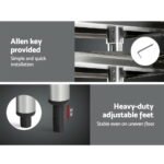 Cefito 1829x610mm Stainless Steel Kitchen Bench with Wheels 430 - Image 4