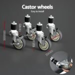 Cefito Stainless Steel Sink Bench Kitchen Work Benches Bowl Wheels 304 - Image 6