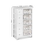 Artiss 5 Chest of Drawers with 5 Baskets - MAY - Image 4