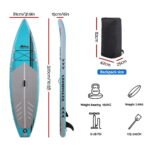 Weisshorn Stand Up Paddle Board 10.5ft Inflatable SUP Surfboard Paddleboard Kayak Surf Green - Image 2