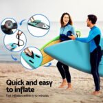 Weisshorn Stand Up Paddle Board 10.5ft Inflatable SUP Surfboard Paddleboard Kayak Surf Green - Image 5