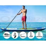 Weisshorn Stand Up Paddle Board 11ft Inflatable SUP Surfboard Paddleboard Kayak Surf Yellow - Image 4
