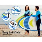 Weisshorn Stand Up Paddle Board 11ft Inflatable SUP Surfboard Paddleboard Kayak Surf Yellow - Image 7