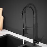 Cefito Kitchen Mixer Tap Pull Down 2 Modes Sink Faucet Basin Laundry Black - Image 7