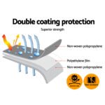 Instahut Tarp Tarpaulin 9x12m Canvas Camping Heavy Duty Sun Cover - Image 5