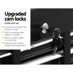 Giantz 10 Drawer Tool Box Cabinet Chest Toolbox Storage Garage Organiser Black - Image 6