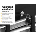 Giantz 10 Drawer Tool Box Cabinet Chest Toolbox Storage Garage Organiser Grey - Image 6