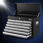 Giantz 10 Drawer Tool Box Cabinet Chest Toolbox Storage Garage Organiser Grey - Image 7