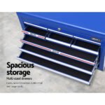 Giantz 10 Drawer Tool Box Cabinet Chest Toolbox Storage Garage Organiser Blue - Image 5