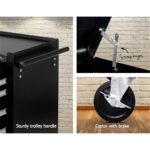 Giantz 14 Drawer Tool Box Cabinet Chest Mechanic Garage Storage Trolley Grey - Image 5