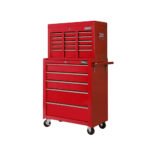 Giantz 14 Drawer Tool Box Cabinet Chest Mechanic Garage Storage Trolley Red - Image 3