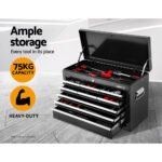 Giantz 15 Drawer Tool Box Cabinet Chest Trolley Toolbox Garage Storage Box - Image 3