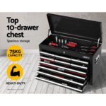 Giantz 16 Drawer Tool Box Cabinet Chest Trolley Toolbox Garage Storage Box - Image 4