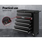 Giantz 6 Drawer Tool Box Cabinet Chest Trolley Cart Garage Toolbox Storage - Image 4