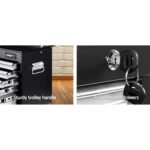 Giantz 9 Drawer Tool Box Cabinet Chest Toolbox Storage Garage Organiser Grey - Image 5