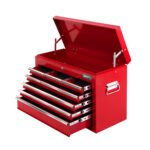 Giantz 9 Drawer Tool Box Cabinet Chest Toolbox Storage Garage Organiser Red - Image 8