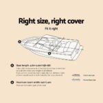 Seamanship 16-18.5ft Boat Cover Trailerable Marine Grade 600D - Image 2