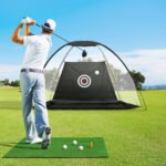 Everfit 3M Golf Practice Net And Training Mat Set Driving Target Black - Image 8